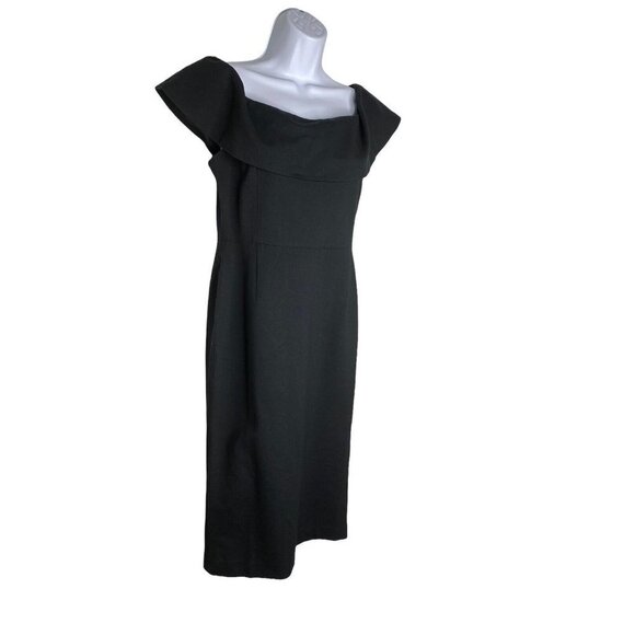 Love X Design Woman’s Black Bodycon‎ Off Shoulder Little Black Dress Size M - Picture 2 of 6